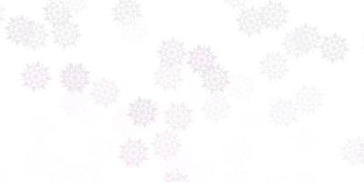 Light purple vector template with ice snowflakes.