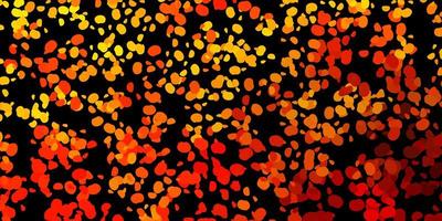 Dark yellow vector pattern with abstract shapes.