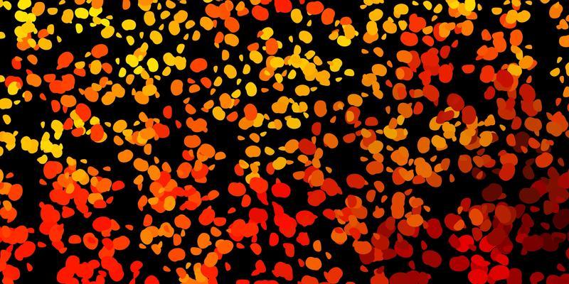 Dark yellow vector pattern with abstract shapes.