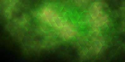 Dark Green vector pattern with polygonal style.