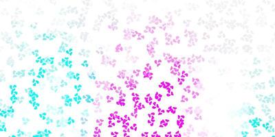 Light pink, blue vector template with abstract forms.