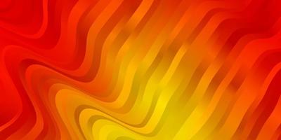 Light Orange vector background with curves.