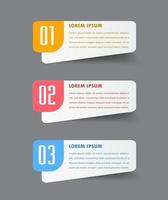 modern text box template, infographics banner vector