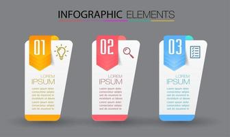 modern text box template, infographics banner vector