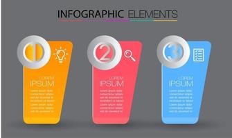 modern text box template, infographics banner vector