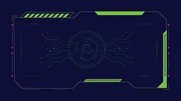 colorful technology background with diagram shapes and interfaces vector