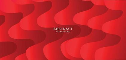 Fondo de onda abstracta degradado rojo. ilustración vectorial vector