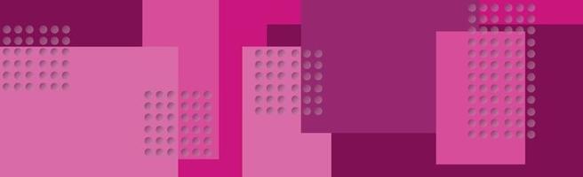 Red - pink abstract background with different geometric shapes vector