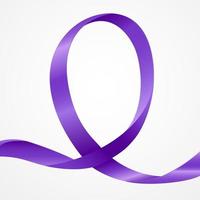 Awareness Purple Ribbon vector