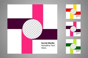 Suitable for social media posts templates and web or internet ads. vector