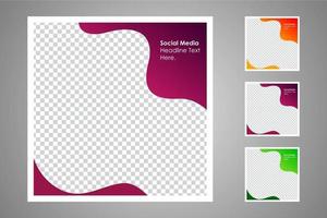 Suitable for social media posts templates and web or internet ads. vector