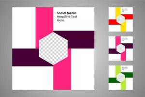 Suitable for social media posts templates and web or internet ads. vector