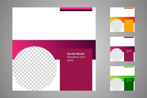 Suitable for social media posts templates and web or internet ads. vector