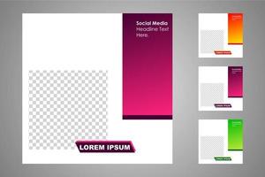 Suitable for social media posts templates and web or internet ads. vector