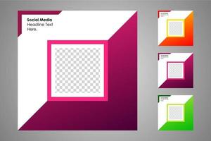 Suitable for social media posts templates and web or internet ads. vector