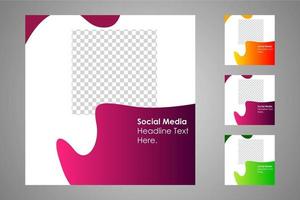 Suitable for social media posts templates and web or internet ads. vector