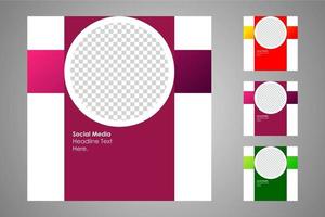 Suitable for social media posts templates and web or internet ads. vector