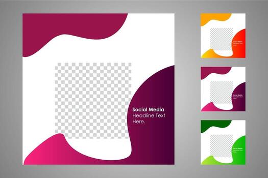 Suitable for social media posts templates and web or internet ads. vector