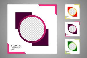 Suitable for social media posts templates and web or internet ads. vector