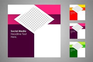 Suitable for social media posts templates and web or internet ads. vector