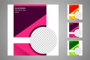 Suitable for social media posts templates and web or internet ads. vector