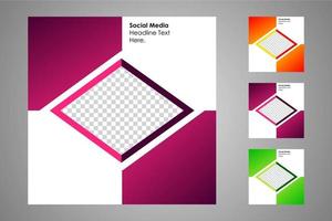 Suitable for social media posts templates and web or internet ads. vector