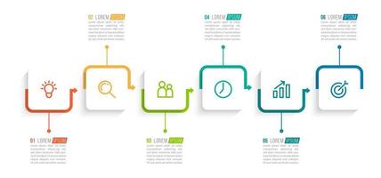 Timeline Infographic for Business vector