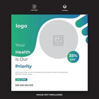 Medical Banner Design For Your Promotion, Hospital, Vector Template