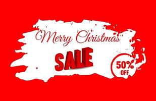 Christmas Sale Banner Vector Template