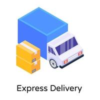Express Delivery and Shipping vector