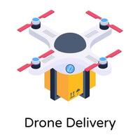 entrega y envío de drones vector