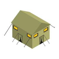 tienda y campamento del ejército vector