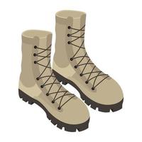 botas militares y de combate vector