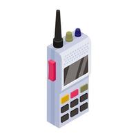 teléfono walkie talkie vector