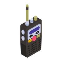 teléfono walkie talkie vector