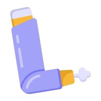 Inhaler and Asthma pump vector