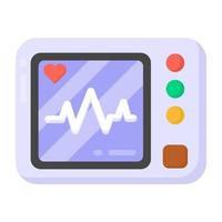 máquina y dispositivo de ecg vector