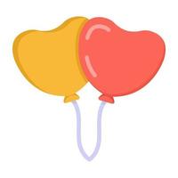 Heart Balloons Party vector