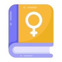 Female Gender  Book vector