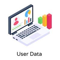 datos de usuario y descriptivos vector