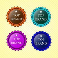 Top brand pack collection vector