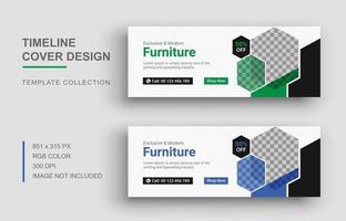 Furniture cover template design, Banner for social network