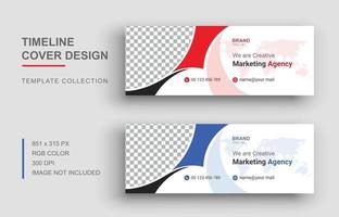 Digital marketing cover, Corporate social media banner design vector