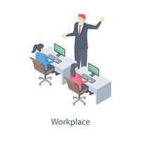 Office Workplace Concepts vector