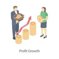 Business Profit Growth vector