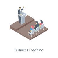 conceptos de coaching empresarial vector