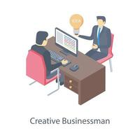 Creative Businessman Concepts vector