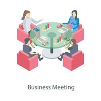 conceptos de reuniones de negocios vector