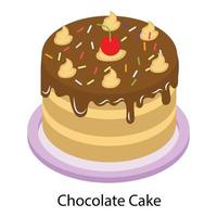 Chocolate Cake Concepts vector