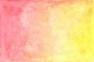 Watercolor pastel red and yellow painted texture. vector